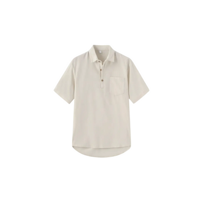 Lniana koszulka polo