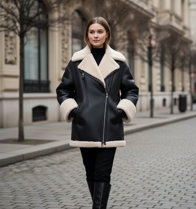 Czarne Shearling 2
